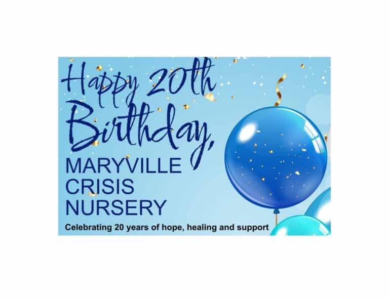 Maryville Crisis Nursery celebrates 20 years of hope for children and camilies