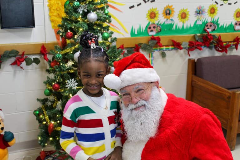 Santa and Mrs. Claus visit the Center for Children on Dec. 1